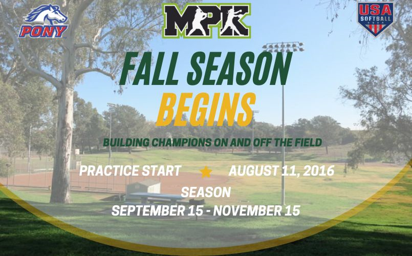 Fall Ball STARTS